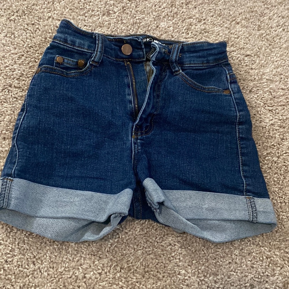 Fashion nova dark wash shorts women